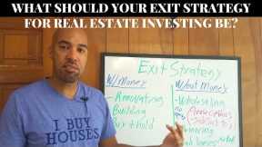 How to get started, What Should Your Exit Strategy for Real Estate Investing Be?