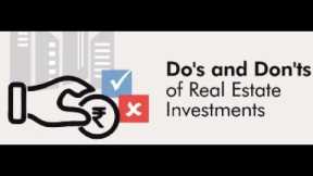 The Dos and Don'ts of Investing in Commercial Real Estate