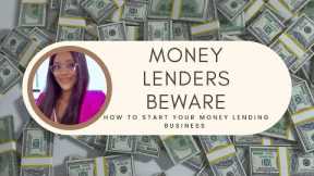 MONEY LENDERS BEWARE! HOW TO RUN YOUR MONEY LENDING BUSINESS IN NIGERIA