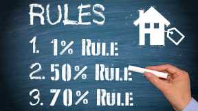 The 3 Golden Rules to Real Estate Investing (2020)