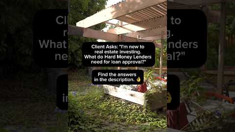 New to real estate investing and need a loan? Read the description on what Hard Money Lenders need!