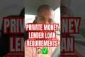 PRIVATE MONEY LENDER LOAN