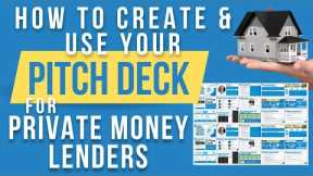 How to present to private money lenders for real estate